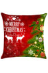 Sexy Red and Green Christmas Tree Elks Pattern Pillow Case